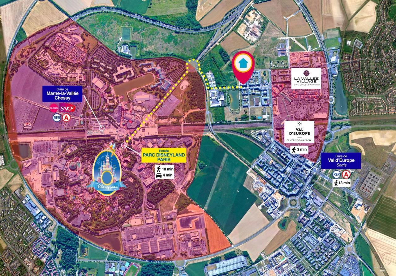 Disneyland-Paris, Studio 2 Pers, Wifi 塞里斯 外观 照片